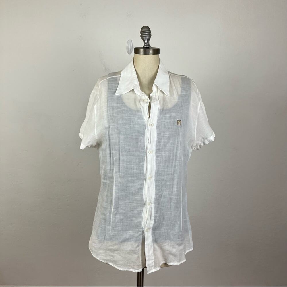 Frankie Morello White Button Down Shirt